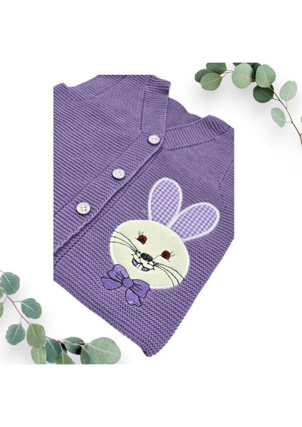 Tavşan Nakışlı Kız Çocuk Yelek fiyatları