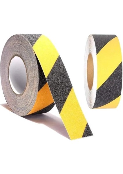 Sarı Siyah Merdiven ve Zemin Kaydırmaz Bant (50MM x 25MT )
