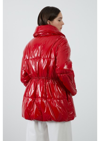 Kırmızı Puffer Mont