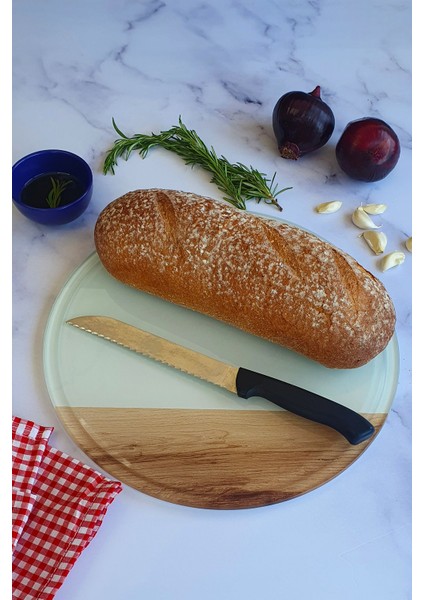 TeknoTrust Cam Kesme Tahtası, Ahşap Desenli, 32x32cm, Dayanıklı ve şık tasarım fırsatları