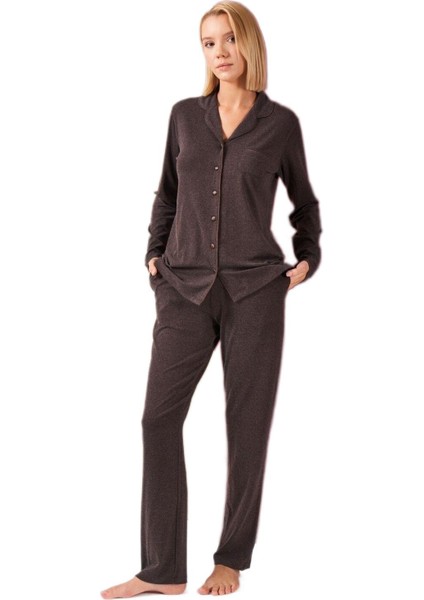 Kadın Kahverengi Pijama Takımı 26032 fiyatları
