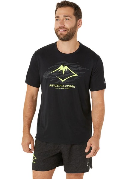 Fujitrail Erkek Siyah Günlük Stil T-Shirt 2011C981-002