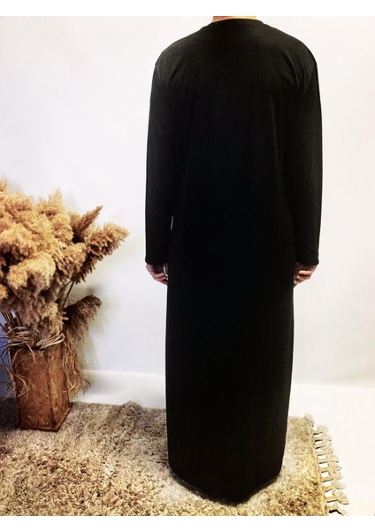 2258_PRATIK Fermuarlı Tesettür Namaz Elbisesi Siyah Ferace fırsatları