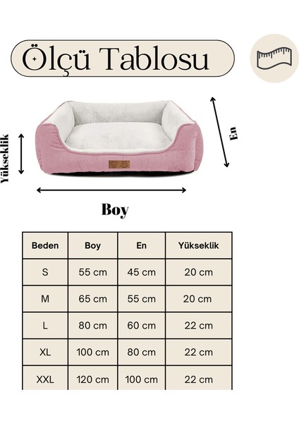 Pofuduk Peluş Köpek Yatağı-Kedi-Küçük Irk-Orta Irk-Büyük Irk-Yıkanabilir