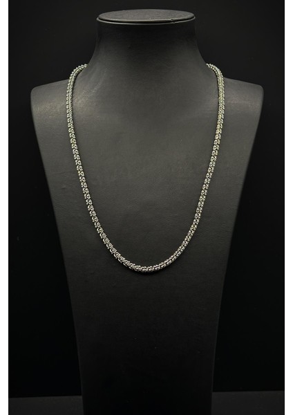 925 Ayar Gümüş Italyan Model Gümüş Renk Erkek Kolye FRJ30742-842-A fiyatları