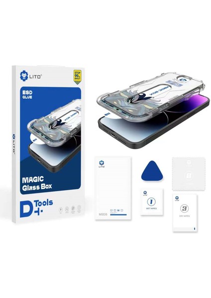 D+ Uygulama Aparatlı iPhone 12/12 Pro Ekran Koruyucu