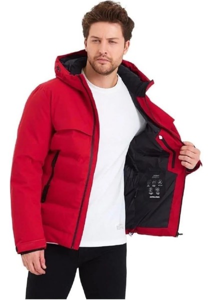 Jcotarwin Puffer Soğuk Geçirmez Erkek Mont Kaban Kırmızı 12225287 V2