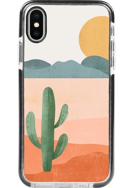 iPhone x Impact Case - Kaktüs