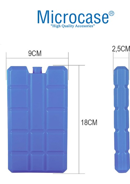 400ML Içi Su Dolu Buz Kasedi 48 Saat Korumalı Buz Aküsü 5 Adet AL4655
