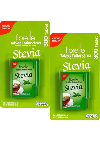 Stevia Tatlandırıcı 300 Tablet x 2