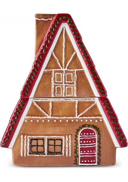 New Year Yılbaşı Gingerbread House Saklama Kabı 2700 ml