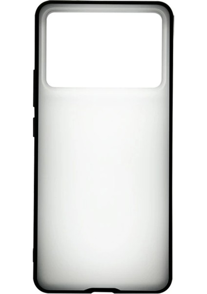 Microcas Xiaomi Poco F6 Pro/redmi K70 Pro Luna Serisi Köşe Korumalı Sert Rubber Kılıf Siyah