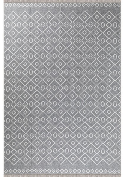 Arya Vl Çift Taraflı,katlanabilir,yıkanabilir, Pamuk Salon,oturma Odası,balkon Kilim Kremgri3 80 x 400 cm