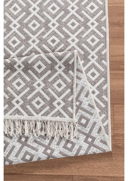 Arya Vl Çift Taraflı,katlanabilir,yıkanabilir, Pamuk Salon,oturma Odası,balkon Kilim Krembej2 80 x 400 cm