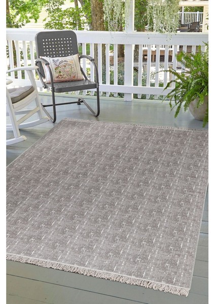Arya Vl Çift Taraflı,katlanabilir,yıkanabilir, Pamuk Salon,oturma Odası,balkon Kilim Krembej1 120 x 180 cm
