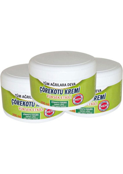 Çörek Otu Kremi Green Box 200 ml x 3 adet