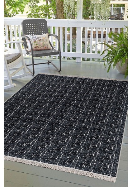 Arya Çift Taraflı,katlanabilir,yıkanabilir, Pamuk Salon,oturma Odası,balkon Kilim Kremantrasit1 160 x 230 cm fırsatları