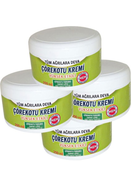 Çörek Otu Kremi Green Box 200 ml x 4 adet