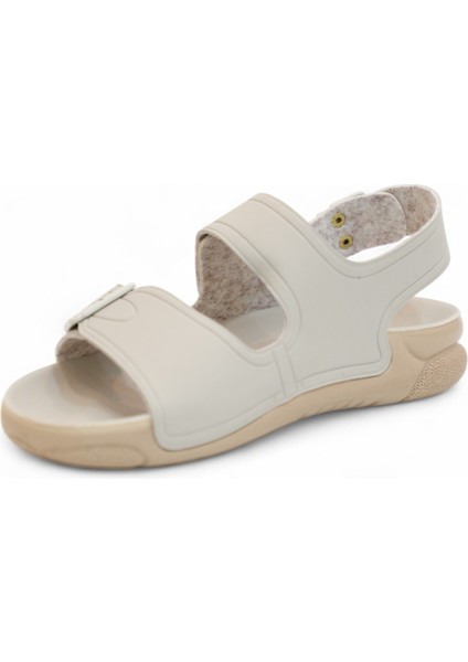 2100-1200-4 Tam Anatomik Unisex Hac ve Umre Için Dikişsiz Sandalet - NKT02100-BEJ-38