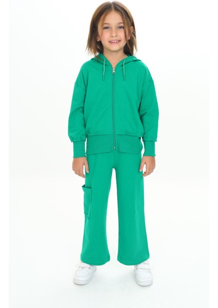 Kız Çocuk Kapüşonlu Eşofman Takım