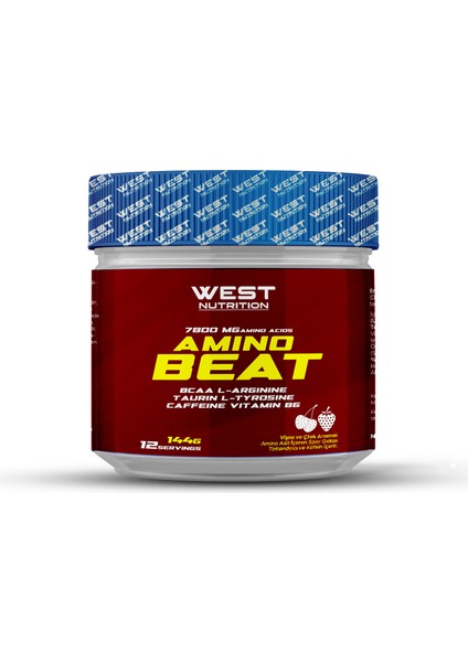 Amino Beat Bcaa L-Arjinin Kafein Tirozin 144 Gr 12 Servis Vişne&Çilek Aromalı