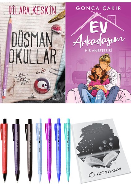 Ev Arkadaşım His Anestezisi ve Düşman Okullar 1 2'li Set - Kalem