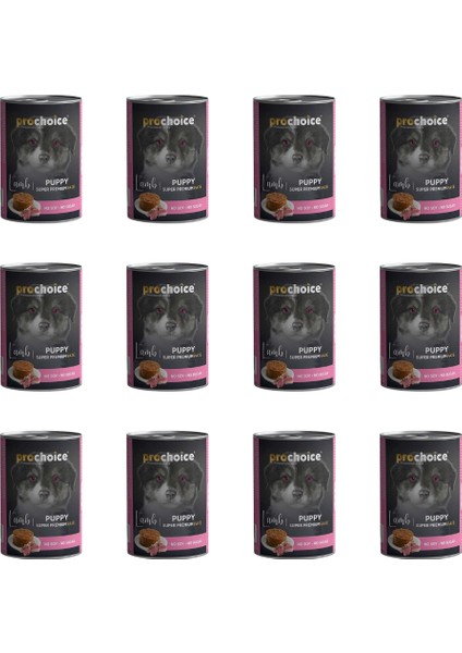 Prochoice Kuzu Etli Ezme Konserve Yavru Köpek Maması 400 gr (12 adet)