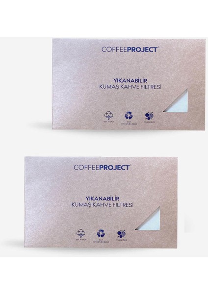 2'li Kumaş Kahve Filtresi | Doğa Dostu Doğal Bez 1x4 fiyatları