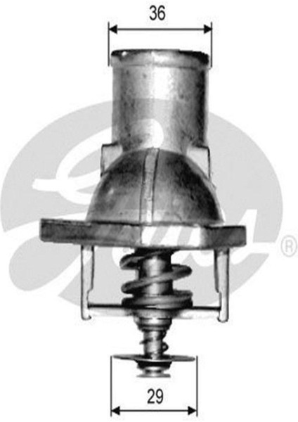 Th15192g1 Termostat 92 C (OPEL: VECTRA A 2.0 88-92) 1338049 1338059 (WC983276)