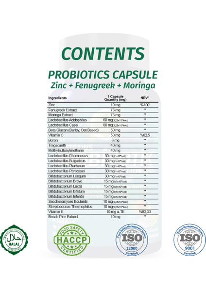 Şifa Probiyotik Kapsül - 60 Kapsül x 1000mg