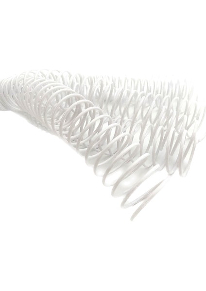 Plastik Helezon Spiral 10 mm 4:1 Beyaz 100 Adet 48 Lop Poşetli