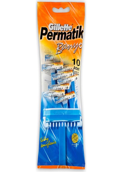 Gillette Permatik Banyo 10 Lu Poşet
