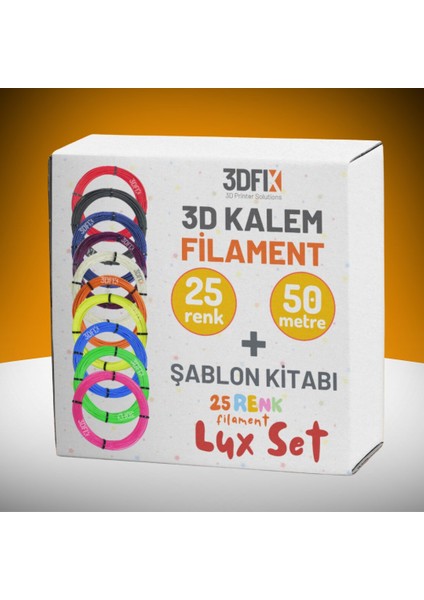 3D Kalem Filament+ Lüx Şablon Set