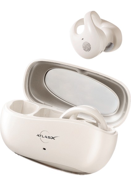 Atlasx Airclips Bt 5.4 Ows Hıfı Spor Kablosuz Kanca Bluetooth Kulaklık