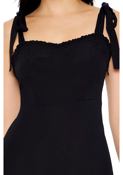 F21 Kalp Yaka Mini Elbise