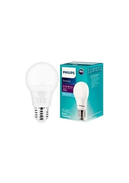 8W 720 Lümen E27 6500K Beyaz Işık %85 Enerji Tasaruflu fiyatları