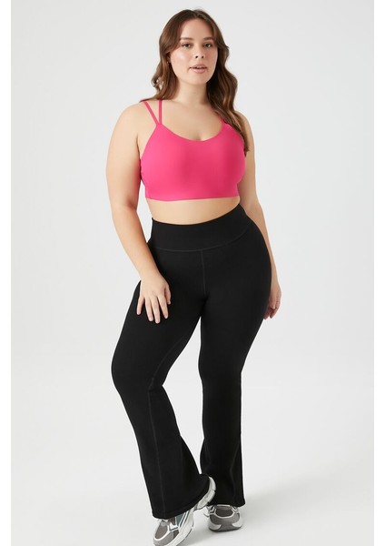 F21 Plus Size Active Dikişsiz Flare Tayt