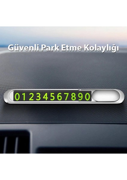 Hc Series Araç Içi Geçici Park Için Telefon Numaratörü, Forforlu Açılıp Kapanabilen Premium Numaratör