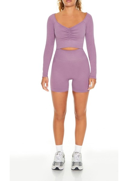 F21 Active Uzun Kollu Crop Tişört fiyatları