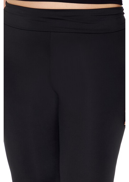 F21 Plus Size Katlanma Detaylı Tayt
