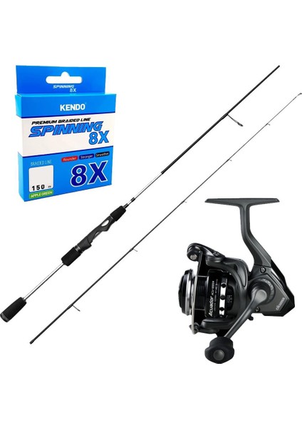 Yekoutdoor Üst Düzey Okuma Spin Olta Seti Okuma Helios Sx Spin 2,70CM 15-45 gr 2 Parça Spin Kamışı&okuma Acuador ACU-4000A 3+1bb Olta Makinesi