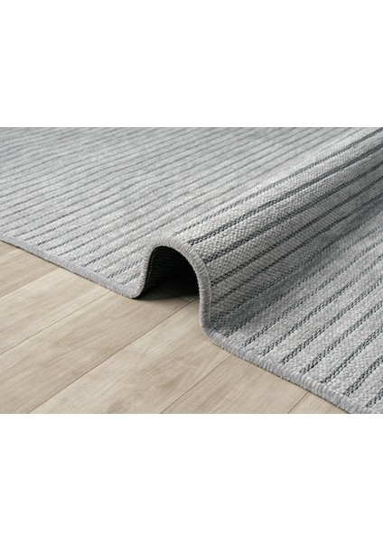 Aura Fitil Grey- Pamuklu Yıkanabilir Kilim