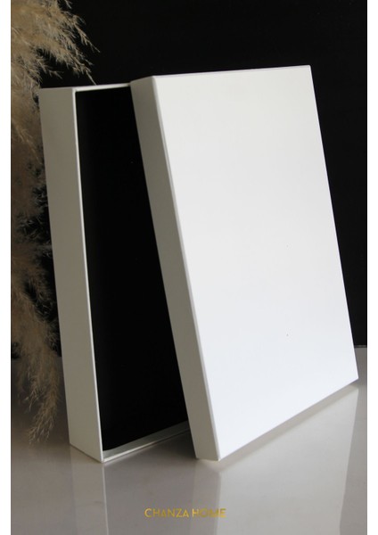Beyaz Sert Kutu Beyaz Gömlek Kutusu Hediye Kutusu Çeyiz Kutusu 35X25X6 cm modelleri