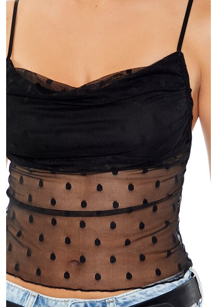 F21 Puantiye Desenli Büstiyer modelleri