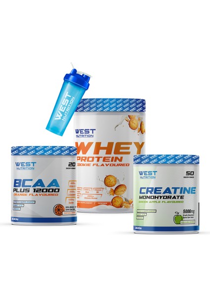 Whey Protein Tozu Kkurabiye Bcaa Kreatin Monohidrat Paketi