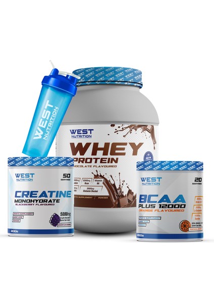 Whey Protein Tozu 1200 Gr Çikolata Bcaa Kreatin Paketi