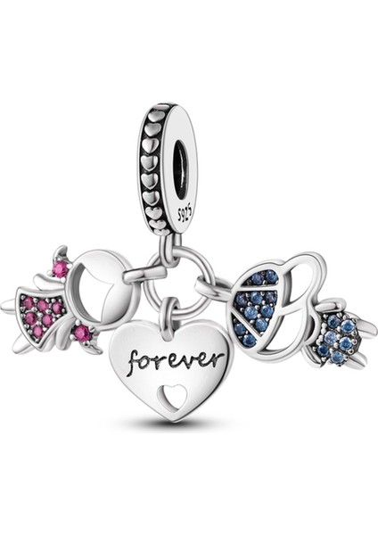 Kadın, Erkek ve Kalp Sallantılı Charm fiyatları