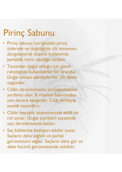 Kabak Lifli Pirinç Sabun 100 gr ( El Yapımı ) indirimleri