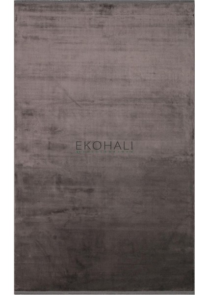 Lugano Koleksiyonu Naturel Visko Halı Lug Plain Charcoal