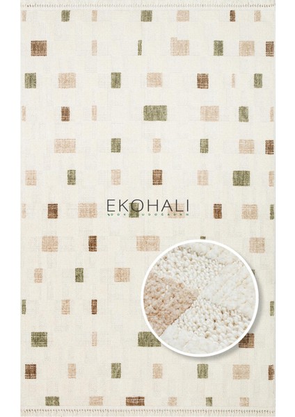 Joy Koleksiyonu Halı Joy 02 Green Beige